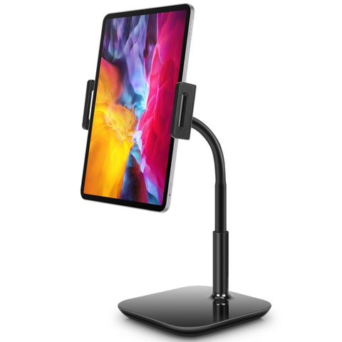 Support pour téléphone cellulaire NS-06A, rotation à 360 degrés, matériau en alliage d'aluminium, support pour téléphone avec garde spéciale pour l'écriture, compatible avec tous les téléphones cellulaires, iPhone, iPad, etc.