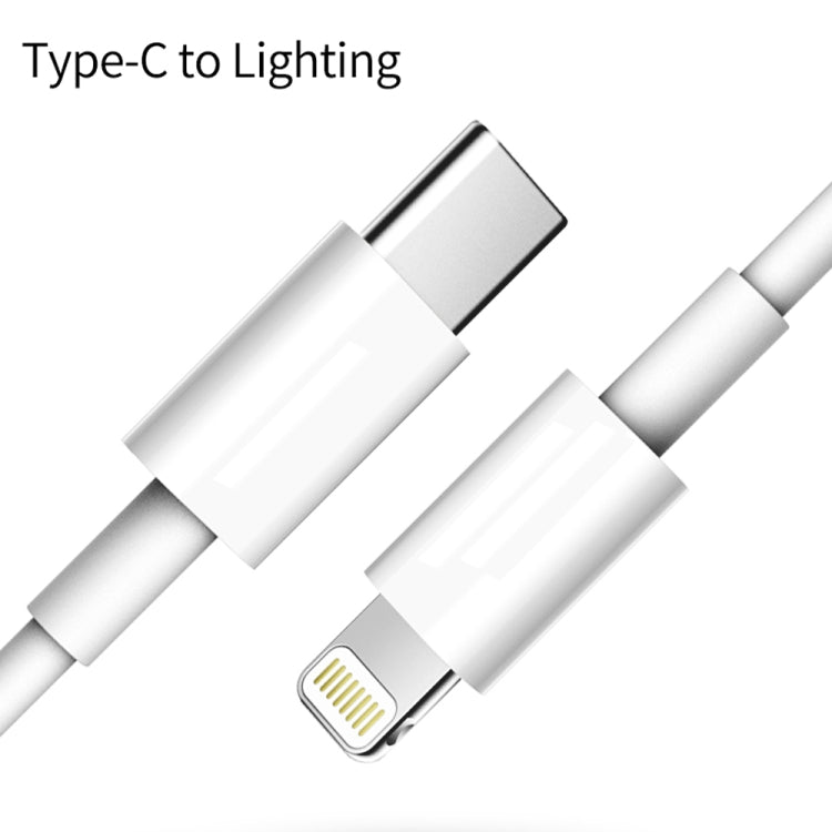 PD 20W Single USB-C / Type-C Port Travel Charger + 3A PD3.0 USB-C / Type-C to 8 Pin Fast Charge Data Cable Set, US Plug, 20W US Plug + PD Cable 1.5m    ...