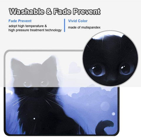 Tappetino per mouse da gioco E-sport antiscivolo Cartoon Cat