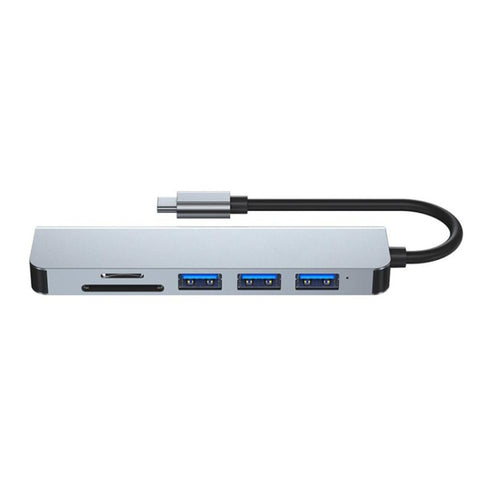 6 in 1 da tipo C a 3 porte USB + docking station SD/TF + HDMI