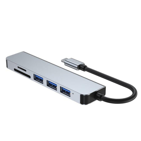 6 in 1 da tipo C a 3 porte USB + docking station SD/TF + HDMI