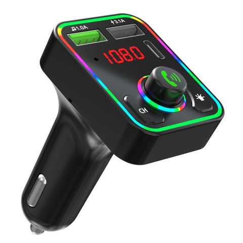 Transformateur FM pour voiture F3, lecteur rétroéclairé à LED, lecteur MP3, USB 3.1A, lecteur double USB, F3