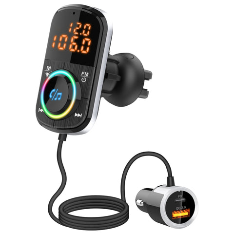 BC71 Transmetteur FM pour voiture Programme TF Vivavoce Lecteur musical MP3 Accessoires électroniques pour voiture, BC71