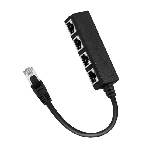 Splitter Ethernet adattatore cavo Ethernet LAN da 1 maschio a 4 femmine