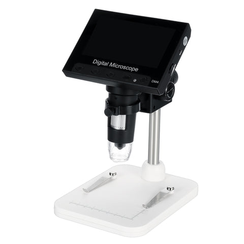 Endoscopie pour microscope numérique LCD DM4 de 4,3 pouces avec enregistrement et support, HD, 720P, zoom 1000X