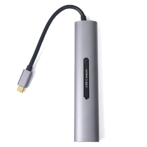 V161B HUB 9 en 1 de type C vers HD / VGA / USB 3.0 / SD / audio de 3,5 mm / lecteur de carte TF, V161B
