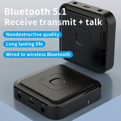 Lecteur et émetteur Bluetooth BT-22 5.1 2 en 1 Support pour les voix, BT-22