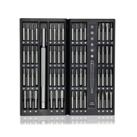 A63 Set de rangement 63 en 1, outil de montage et de maintenance pour ordinateur tablette cellulaire, A63 63 en 1