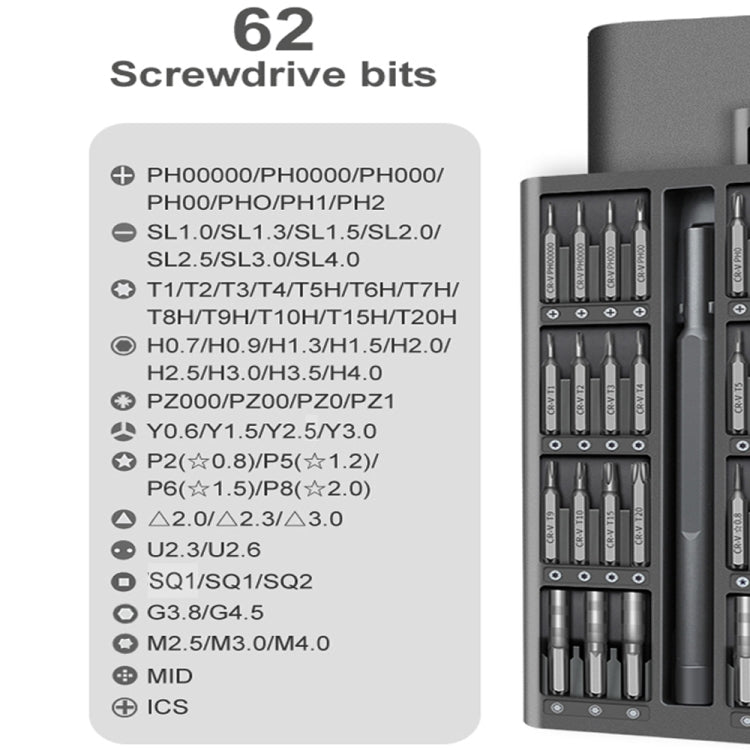 A63 63-in-1 Screwdriver Set for Mobile & Tablet Repair