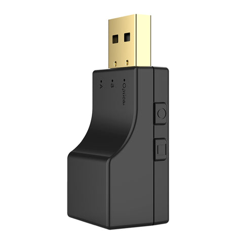 SW03 Transmetteur audio Bluetooth 5.0 2 en 1 USB + SPDIF Adaptateur sans fil haut à basse latence pour TV PC