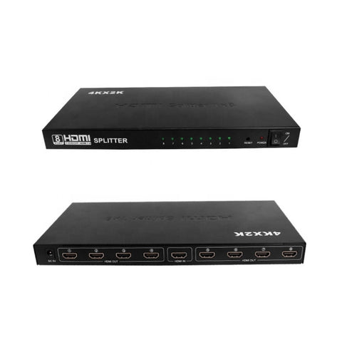 1 sdoppiatore HDMI 8 4K x 2K 3840*2160/30HZ, 1 x 8 4K x 2K