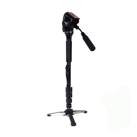 Monopiede con montaggio su treppiede YUNTENG VCT-288 con testa di trascinamento fluida, VCT-288