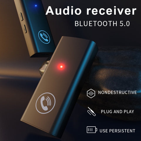 Adaptateur audio AUX pour lecteur Bluetooth 5.0 BT05 pour vive voix en voiture
