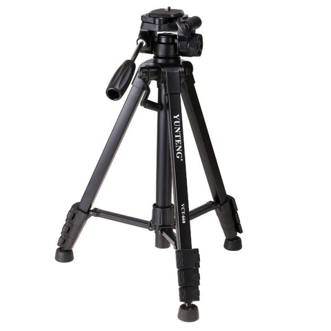 Supporto per treppiede in lega di alluminio YUNTENG VCT-668 per testa di smorzamento tridimensionale, VCT-668