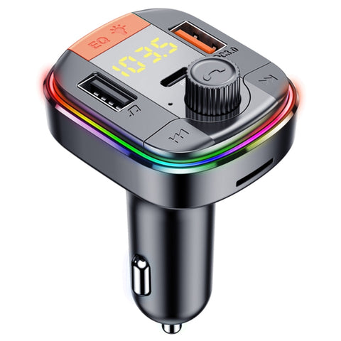 Transmetteur FM Bluetooth pour voiture T832 lecteur MP3 léger couleur puissant batterie de voiture rapide QC3.0, T832