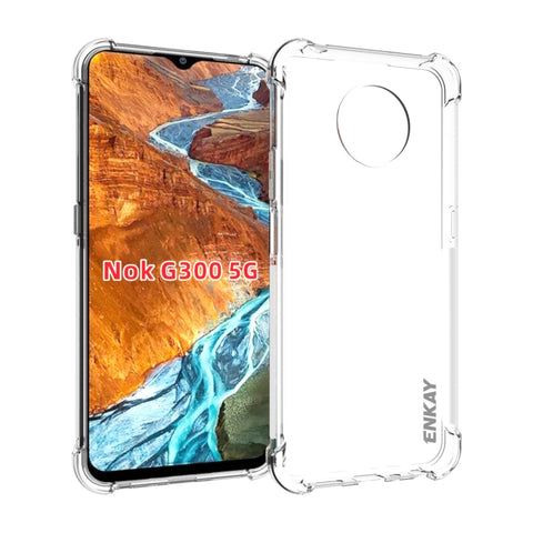 ENKAY Protection antiurto en TPU transparent pour Nokia G300 5G, pour Nokia G300 5G