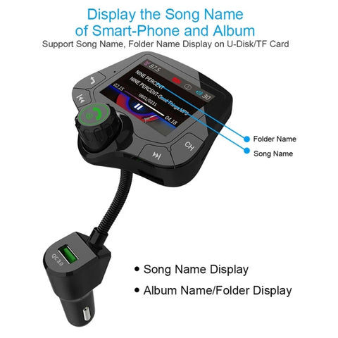 Lecteur MP3 Bluetooth pour voiture G24 avec émetteur FM sans fil, G24