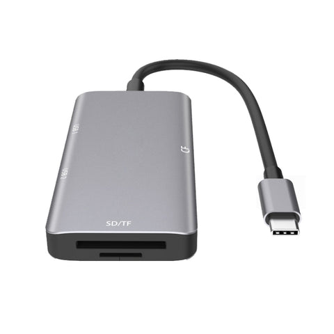 adattatore-hub-5-in-1-con-sd-tf-cf-e-doppie-porte-usb-3-0 - immagine 2
