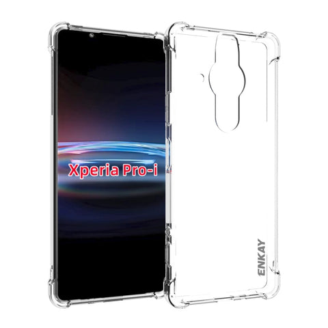 Pour Sony Xperia Pro-I Custodia antiurto en TPU trasparente ENKAY, pour Sony Xperia Pro-I