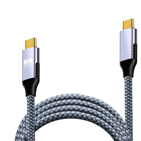 Cavo di ricarica rapida da tipo C a tipo C da 2 m 100 W 4K 60 Hz