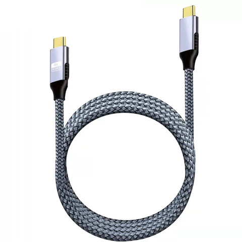 Cavo di ricarica rapida da tipo C a tipo C da 2 m 100 W 4K 60 Hz