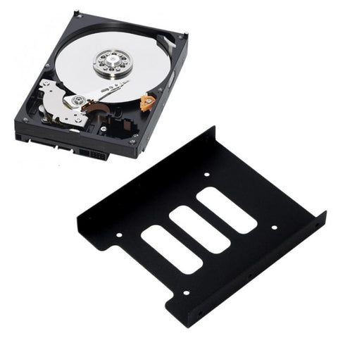 Staffa per disco rigido HDD SSD con adattatore per montaggio in metallo da 2,5 a 3,5 pollici