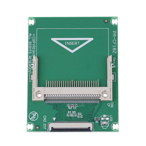 Scheda di memoria Compact Flash CF da 1,8 pollici a 50 pin su scheda adattatore HDD SSD ZIF/CE