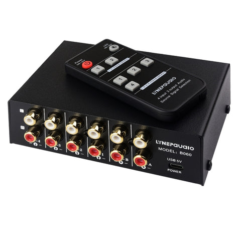 Dispositif de commutation du signal audio RCA 4 entrées 2 prises / 2 entrées 4 prises avec télécommande