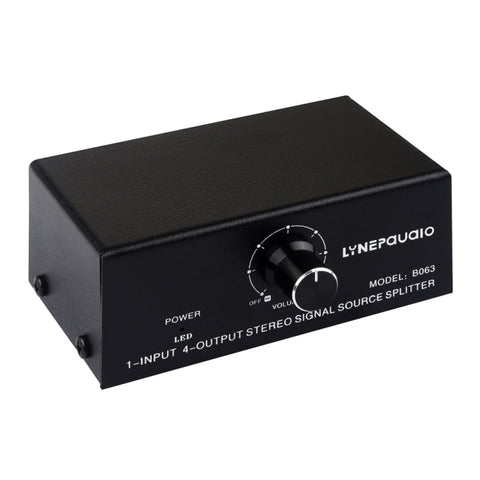 Interface RCA de sortie sans consommation d'appareil de distribution de signal de fréquence audio 1 entrée 4 sorties, 1 entrée 4 sorties RCA Interface