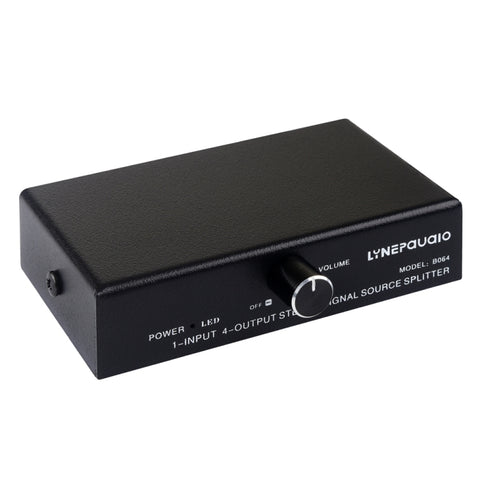 Dispositif de distribution répartiteur de signal de fréquence audio 1 entrée et 4 prises, sans consommation, prise d'interface de 3,5 mm, 1 entrée 4 sorties 3,5 mm