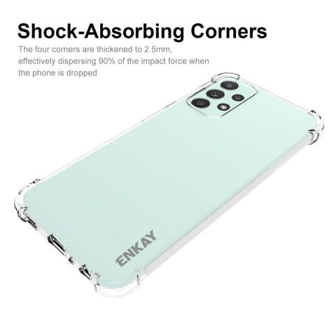 Per Samsung Galaxy A23 Custodia antiurto in TPU trasparente ENKAY, For Samsung Galaxy A23