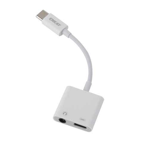 ENKAY ENK-AT106 Cavo dati USB-C/da tipo C a 3,5 mm + cuffie tipo C e adattatore di ricarica