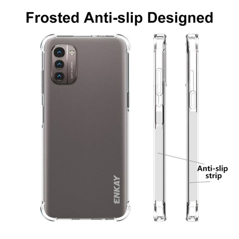 Pour Nokia G21 / G11 Housse de protection pour téléphone ENKAY transparent en TPU antiurto, pour Nokia G21 / G11