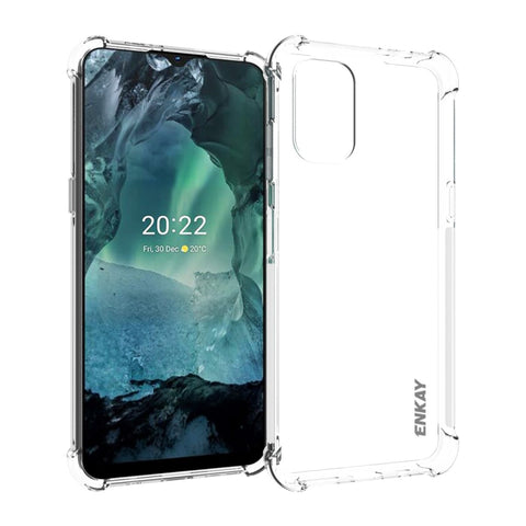 Pour Nokia G21 / G11 Housse de protection pour téléphone ENKAY transparent en TPU antiurto, pour Nokia G21 / G11