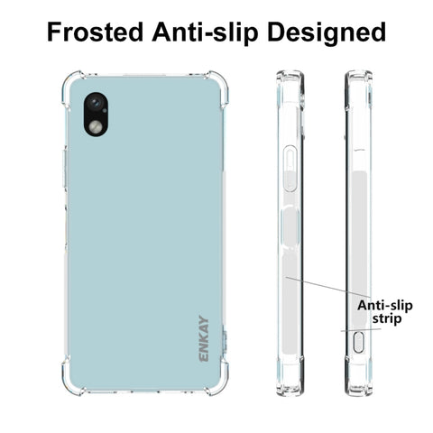 Pour Sony Xperia Ace III Housse de téléphone ENKAY transparente en TPU antiurto, pour Sony Xperia Ace III