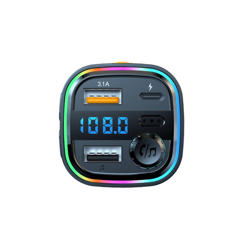 C26 Transmetteur Bluetooth pour lecteur audio de voiture Vivavoce Caricatore pour voiture double USB, C26