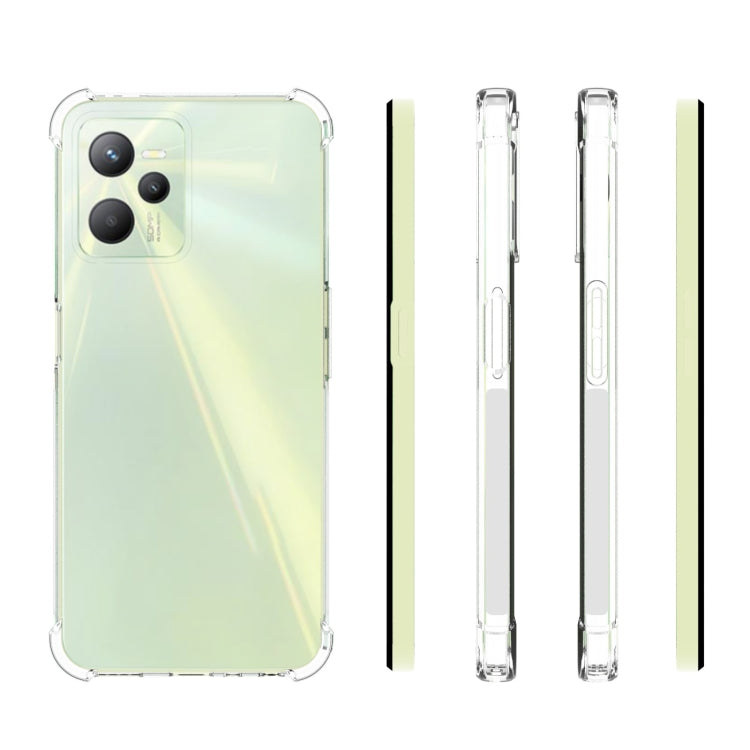Per OPPO Realme C35 JSM Custodia per telefono antiscivolo antiurto con airbag in TPU trasparente, For OPPO Realme C35