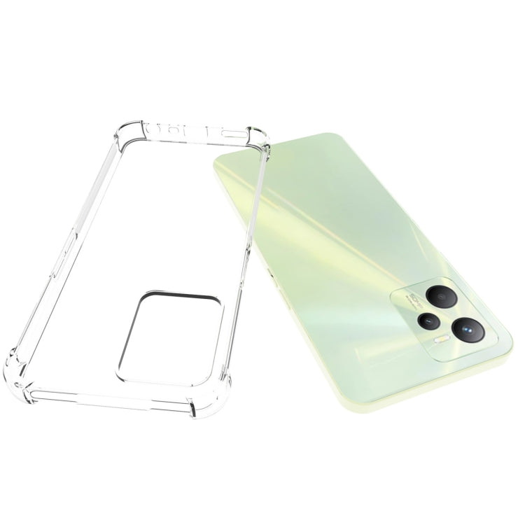 Per OPPO Realme C35 JSM Custodia per telefono antiscivolo antiurto con airbag in TPU trasparente, For OPPO Realme C35