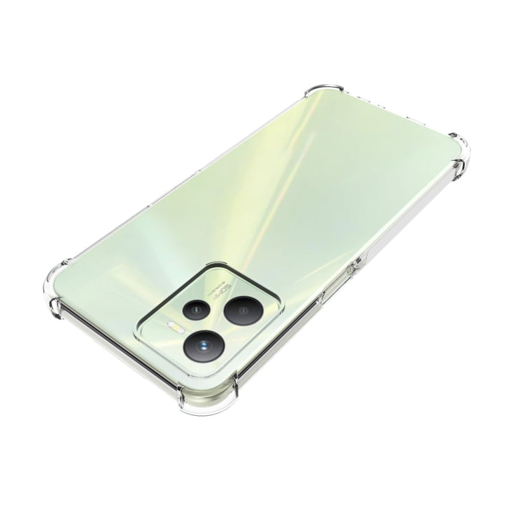 Per OPPO Realme C35 JSM Custodia per telefono antiscivolo antiurto con airbag in TPU trasparente, For OPPO Realme C35