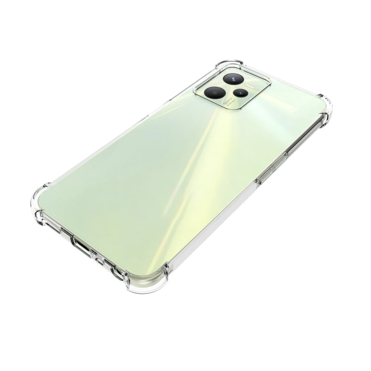 Per OPPO Realme C35 JSM Custodia per telefono antiscivolo antiurto con airbag in TPU trasparente, For OPPO Realme C35