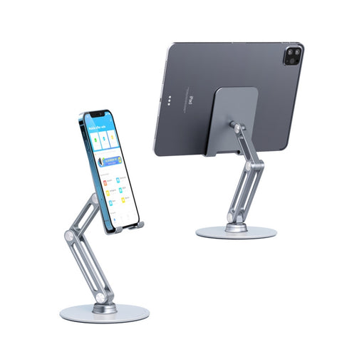 BONERUY L08 Staffa rialzata per telefono tablet Supporto pieghevole per bracciolo longo pieghevole