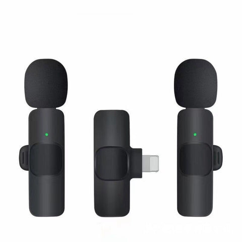 Mini micro live K9 sans fil à clipser avec annulation automatique du bruit pour appareil à 8 broches 2 en 1, K9IP-2