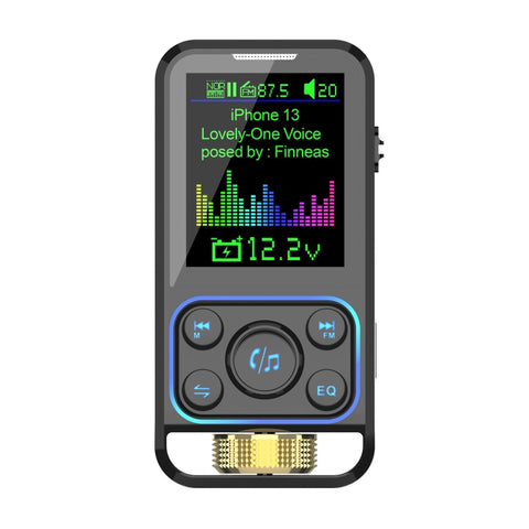 BC83 Égaliseur réglable sans fil pour voiture, lecteur Mp3, transmetteur FM pour voiture, BC83