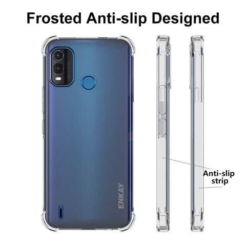 Pour Nokia G11 Plus Housse de téléphone ENKAY transparente en TPU antiurto, pour Nokia G11 Plus
