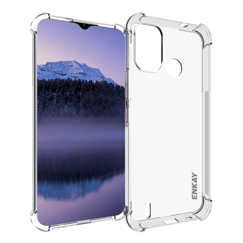 Pour Nokia G11 Plus Housse de téléphone ENKAY transparente en TPU antiurto, pour Nokia G11 Plus
