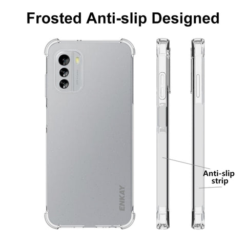 Pour Nokia G60 5G ENKAY protection pour téléphone antiurto en TPU transparent, pour Nokia G60 5G