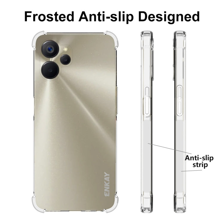 Per Realme 9i 5Ｇ Custodia per telefono ENKAY trasparente in TPU antiurto, For Realme 9i 5Ｇ