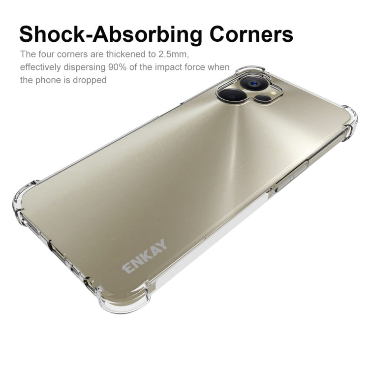 Per Realme 9i 5Ｇ Custodia per telefono ENKAY trasparente in TPU antiurto, For Realme 9i 5Ｇ