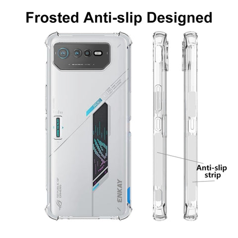 Pour Asus ROG Phone 6 Housse pour téléphone ENKAY transparent antiurto en TPU, pour Asus ROG Phone 6