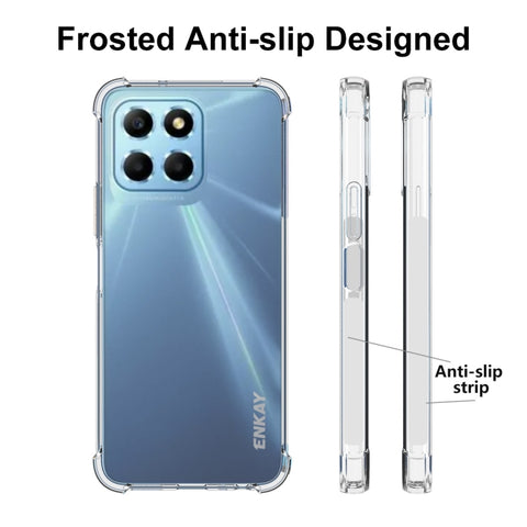 Pour Honor X8 5G ENKAY protection pour téléphone antiurto en TPU transparent, pour Honor X8 5G